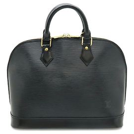 Louis Vuitton Epi Alma Handbag Black