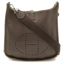 Hermès Bolsa de Ombro Hermes Evelyne I PM Castanho escuro