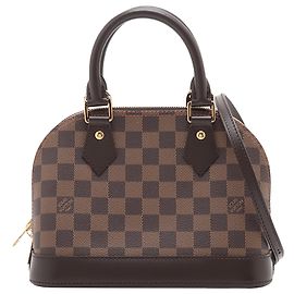 Louis Vuitton Marron Damier Ebene Alma BB Marron