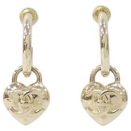 Chanel AB9094 Gold Stud Earrings Golden