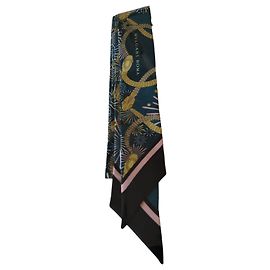 Bulgari Bvlgari Serpenti Seidentuch Schwarz Pink Weiß Bordeaux