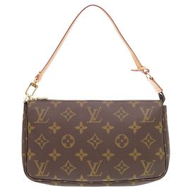 Sac à main Louis Vuitton Pochette Accessoires Monogram Marron Monogramme