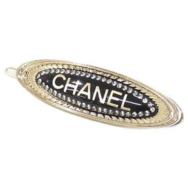 Chanel Black Barrette Black