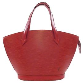 Louis Vuitton Epi Saint Jacques Handbag Red