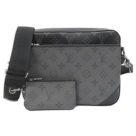 Louis Vuitton Monogram Eclipse Reverse Trio Messenger Bag Black