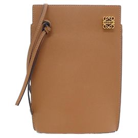 Bolsa de Ombro Loewe Dice Pocket Marrom