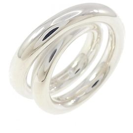 Hermès Hermes Vertige Band Ring Silvery