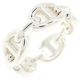 Hermes Hermès Chaine d'Ancre Enchainée Ring Argento