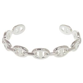 Hermès Hermes Chaine d'Ancre Enchainée Bangle Silvery