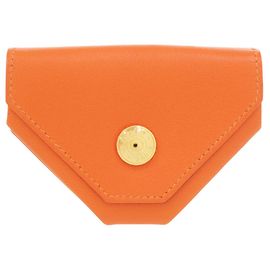 Carteira Le Vingt-Quatre Hermès Laranja Laranja