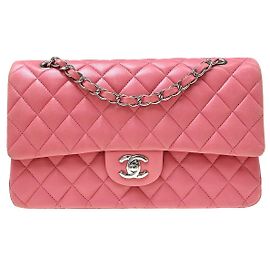 Chanel Timeless - Classic Double Flap Lambskin Medium Rosa