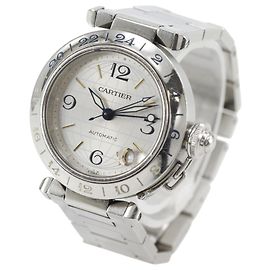 Cartier Pasha C GMT Automático Acero Inoxidable 35 Otro
