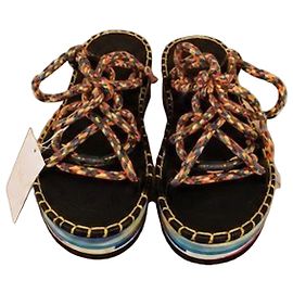 Chloé Chloe Lou Flat Sandals Multicolor 1 Multiple colors
