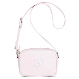 Courreges Courrèges Bolsa Camera em couro rosa Rosa
