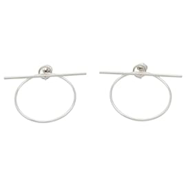 Hermès Orecchini Loop MM in argento sterling Hermes Argento