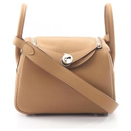 Hermès Borsa a tracolla Hermes Lindy Mini Beige Altro