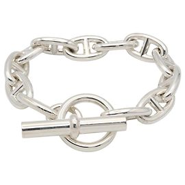 Hermès Bracciale Charm Hermes Chaine d'Ancre GM Argento