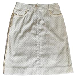 Céline Celine Minifalda Monogram Beige