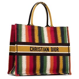 Borsa Dior Book Tote multicolore in cotone Altro