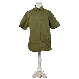 Camicia in cotone vintage Dior da uomo Verde oliva M Cachi
