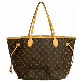 Louis Vuitton Neverfull Inside Out Monogram Canvas e Leather MM Marrom