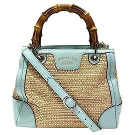 Bolsa de Ombro Gucci Bamboo Shopper Outro