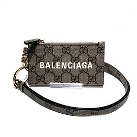Gucci & Balenciaga The Hacker Project Coin Case Brown