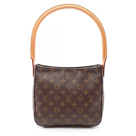 Bolsa de Ombro Louis Vuitton Looping MM Marrom