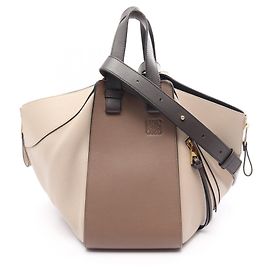 Bolsa Loewe Hammock Small 2-Way Marrom Bege