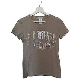Céline Celine T-Shirt mit Verzierungen - Beige Beige