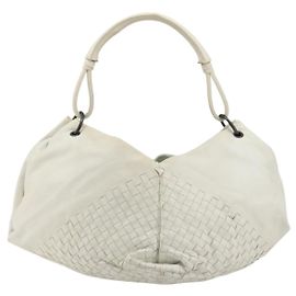 Bottega Veneta Intrecciato Épaule Cuir Blanc