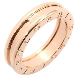 Bulgari Bvlgari B-zero1 18K Pink Gold Band Ring Golden