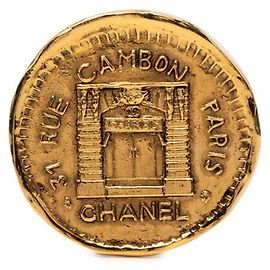 Spilla Chanel 31 RUE CAMBON Cambon Vintage D'oro
