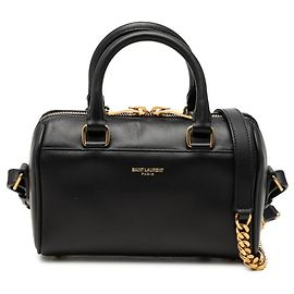Saint Laurent Baby Duffle Mini Chain Handbag Black