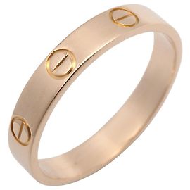 Bague Mini Love de Cartier en or rose 18K Doré