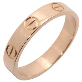 Bague Mini Love de Cartier en or rose 18K Doré