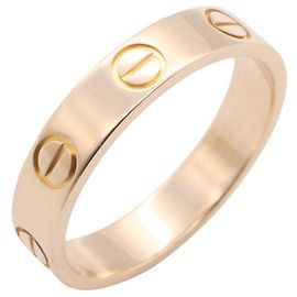 Bague Mini Love de Cartier en or rose 18K Doré