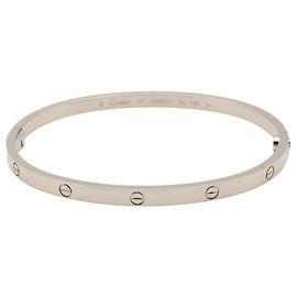 Pulsera Cartier Love en oro blanco de 18K Plata