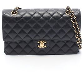Borsa a Spalla Chanel Matelassé Double Flap Nero