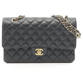 Borsa a tracolla Chanel Matelassé Double Flap Nero