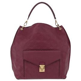 Louis Vuitton Metis Hobo Monogram Empreinte Leather Dark red