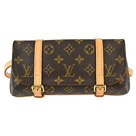Louis Vuitton Marelle Waist Monogram Canvas Castaño