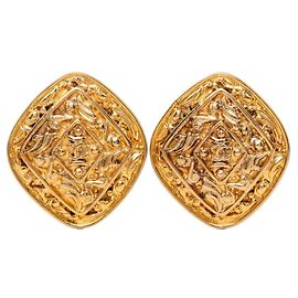 Orecchini a clip Chanel Coco Mark Motif Diamante D'oro