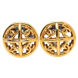 Orecchini tondi Chanel Coco Mark D'oro
