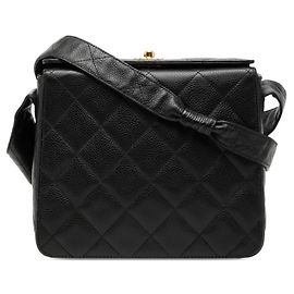 Borsa a tracolla Chanel Matelassé Coco Mark Nero