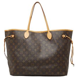 Sac cabas Louis Vuitton Monogram Neverfull GM Marron