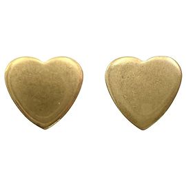 Orecchini Balenciaga Heart Design Gold Stud D'oro