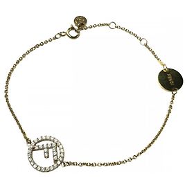 Fendi Gold Charm Bracelet Golden