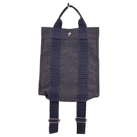 Hermès Mochila Hermes Grey Canvas Herline Bacpack Sac A Dos PM Tote Bag Gris