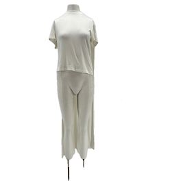 Magda Butrym Camiseta blanca con capa Blanco